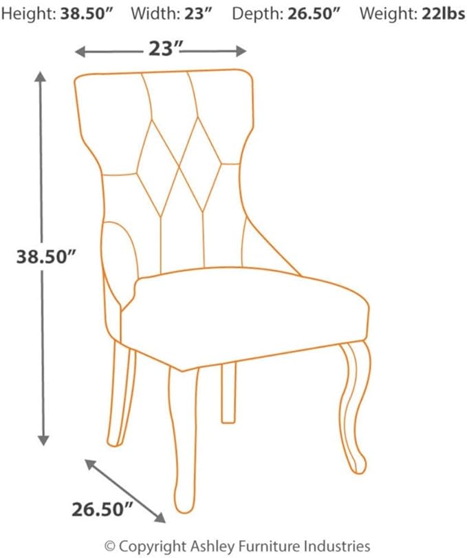 D650-01(5) - DINING CHAIR - BLR WH