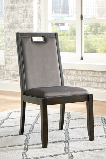 D731-01(2) - DINING CHAIR - BLR WH