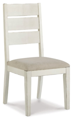 D754-01 - DINING CHAIR - BLR WH