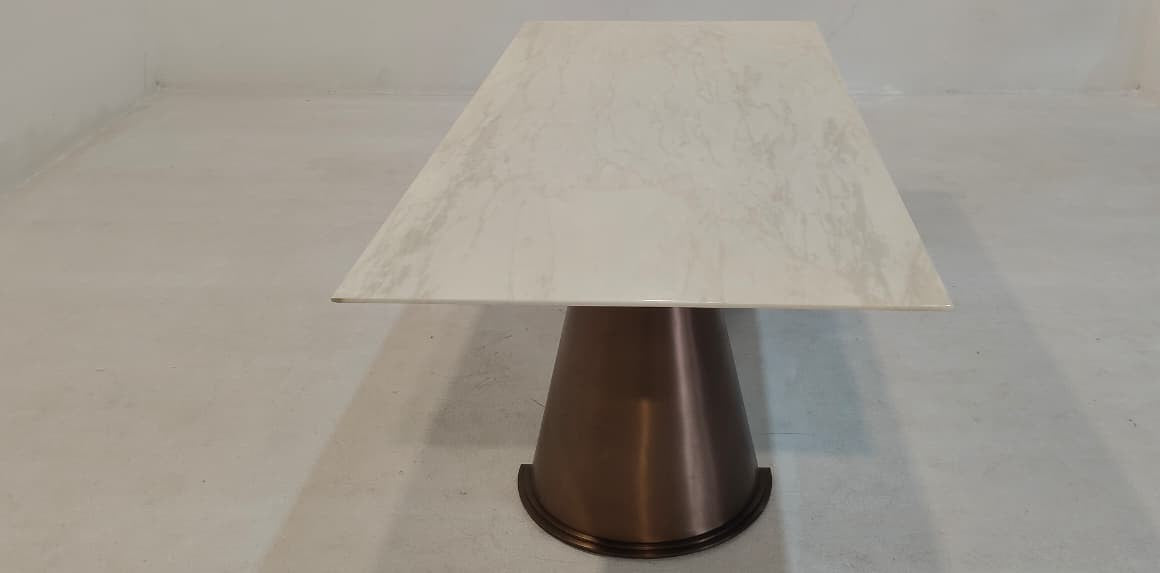 T407 - DINING TABLE - BLR WH