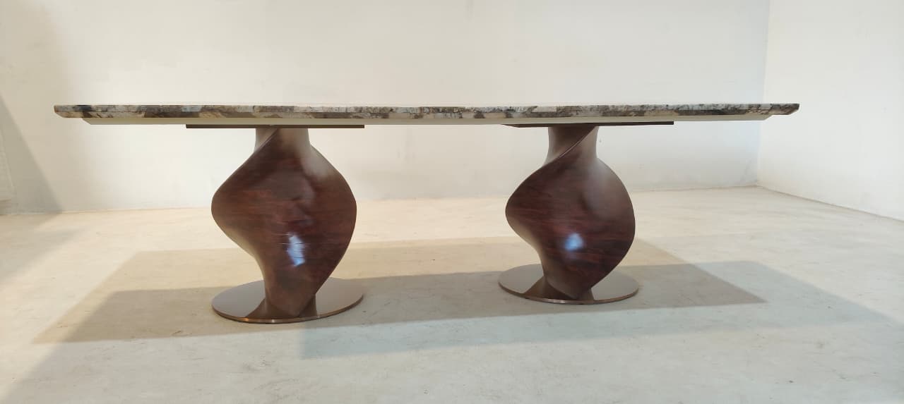 TWISTER(1) - DINING TABLE - BLR WH (S55170 - 18-03-2026 - WASIM BWD - BWDD)