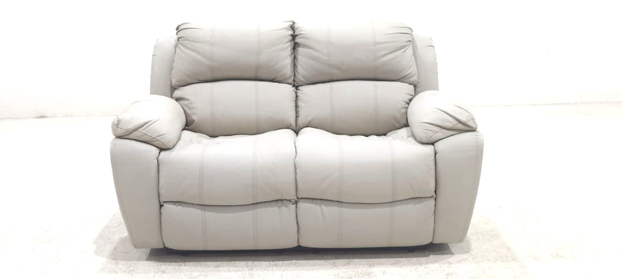 1238 - 2 SEATER RECLINER(MANUAL) - BLR WH