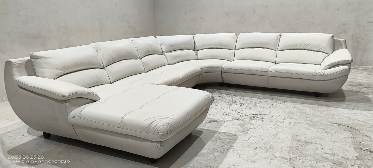 1235 - CORNER SOFA - BLR WH