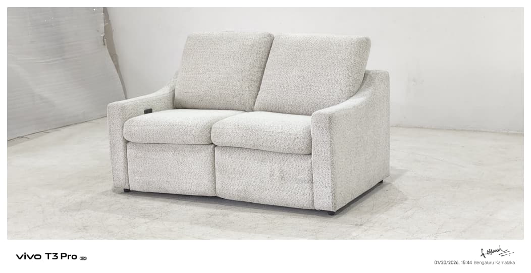 55113M - 2 SEATER RECLINER(ELECTRIC) - BLR WH