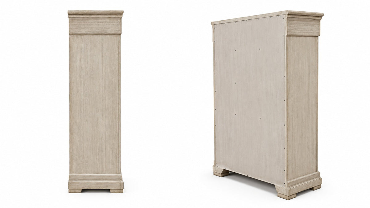 B647-46 - CHEST OF DRAWER - BLR WH