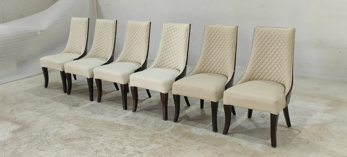 CRESCENT(6) - DINING CHAIR - BLR WH