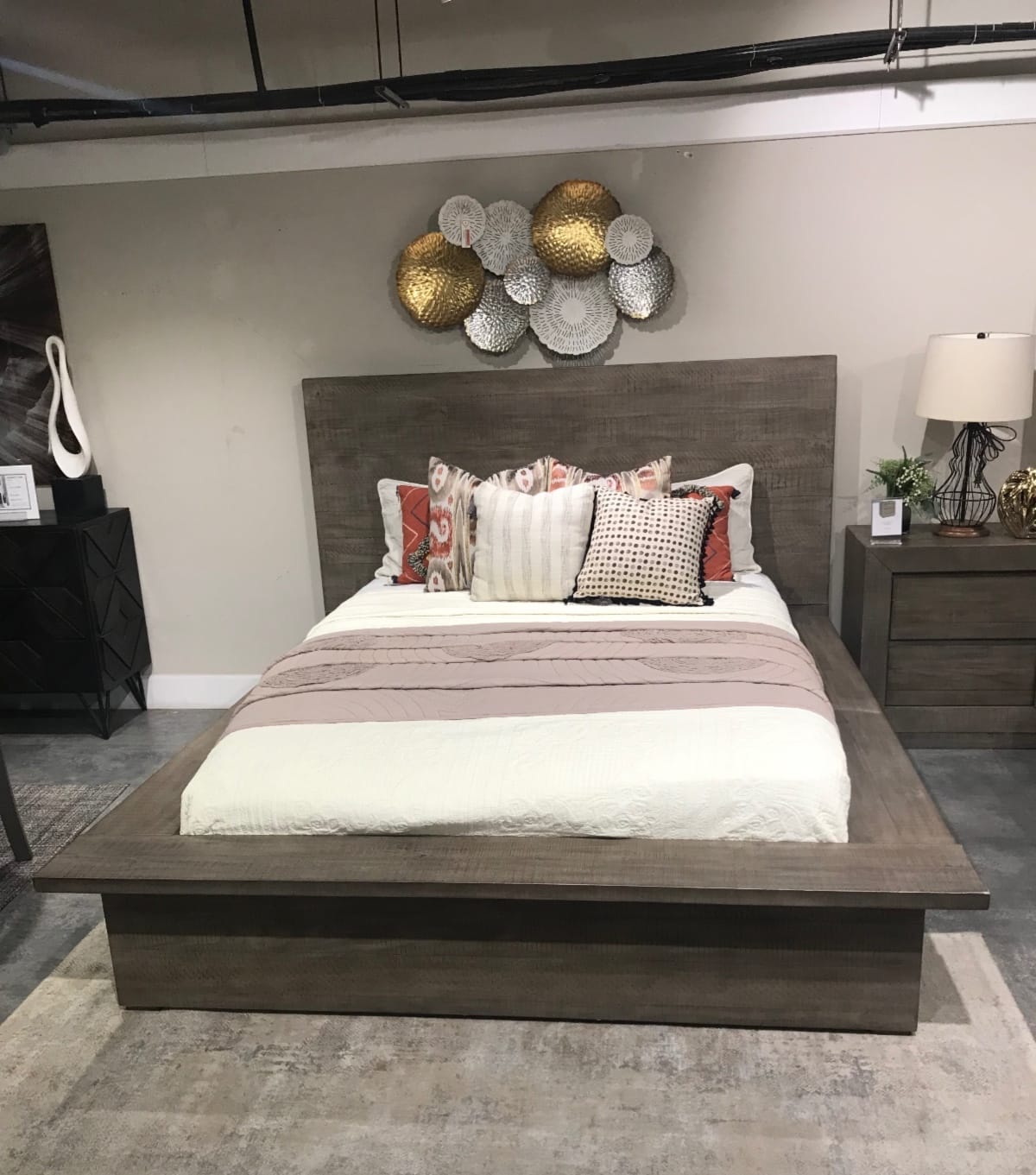 LANGFORD - QUEEN BED - MUM WH