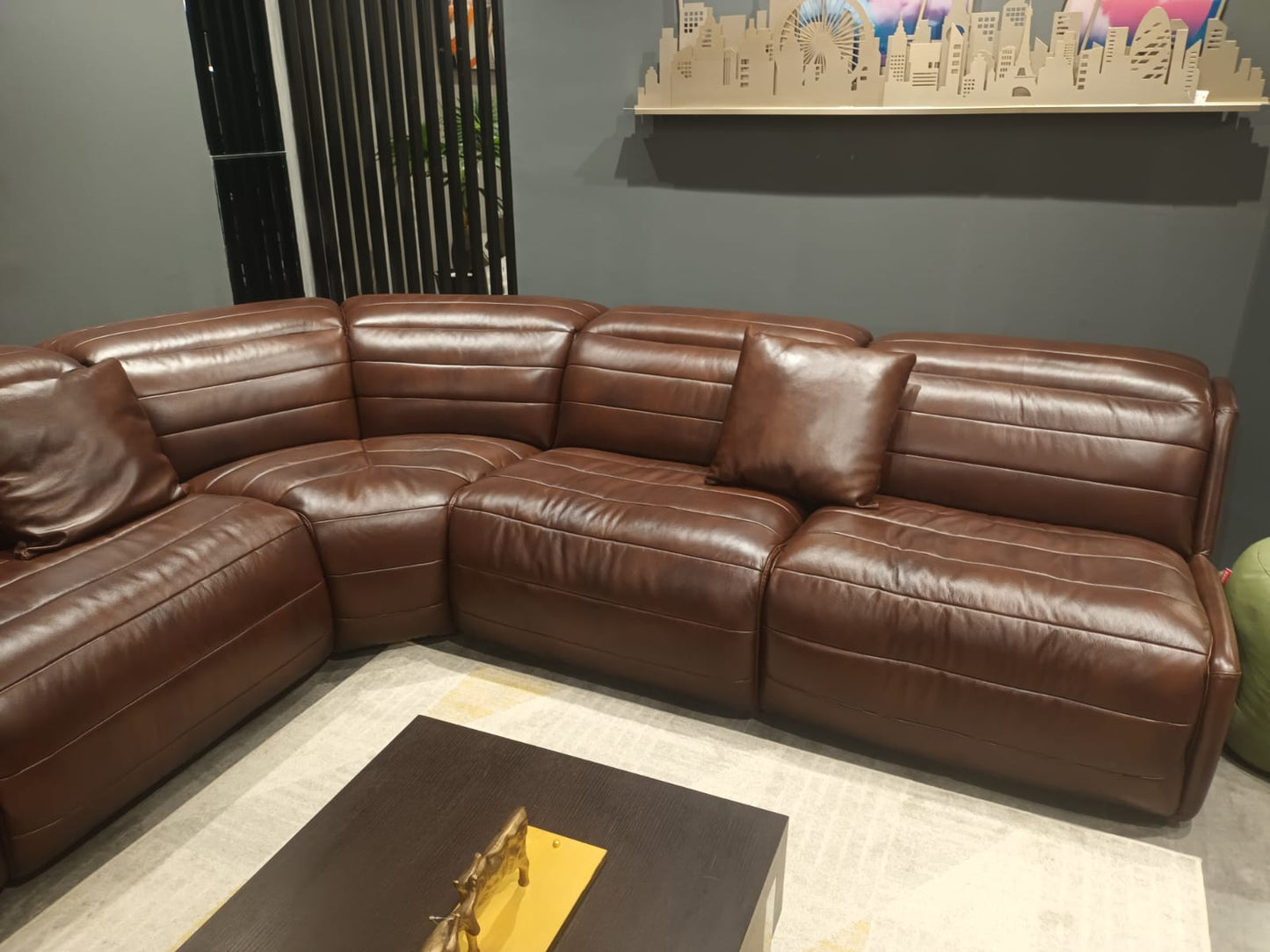 KM.6107 - 6 SEATER RECLINER(ELECTRIC) - MDP