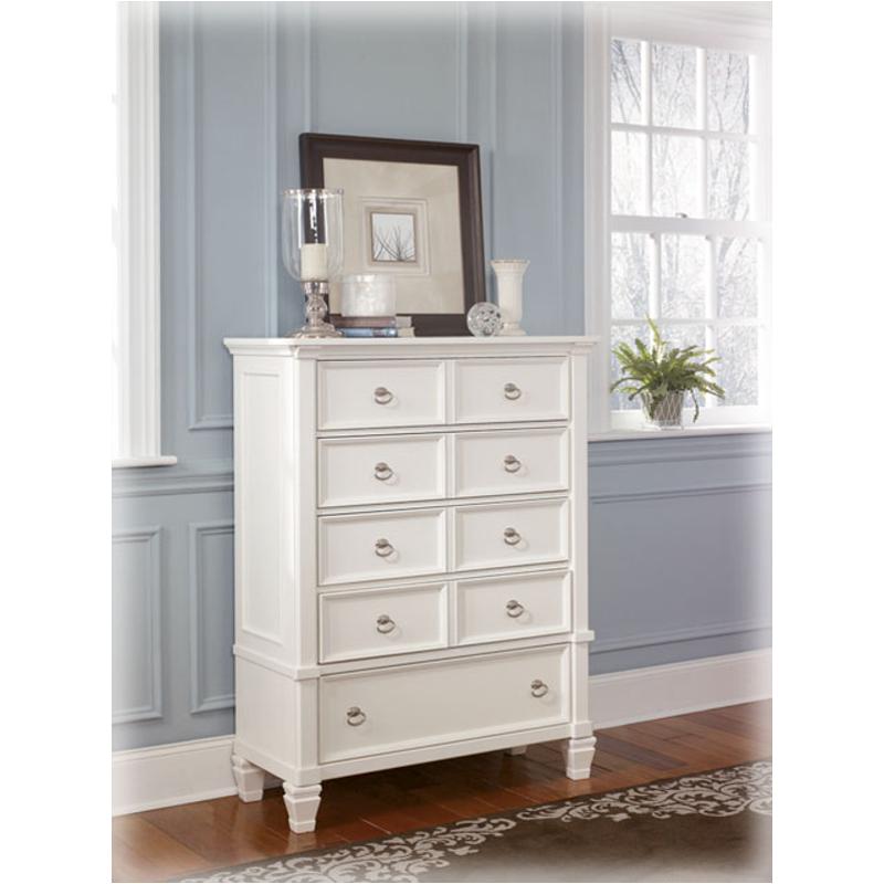 B672-46(7) - CHEST OF DRAWER - BLR WH
