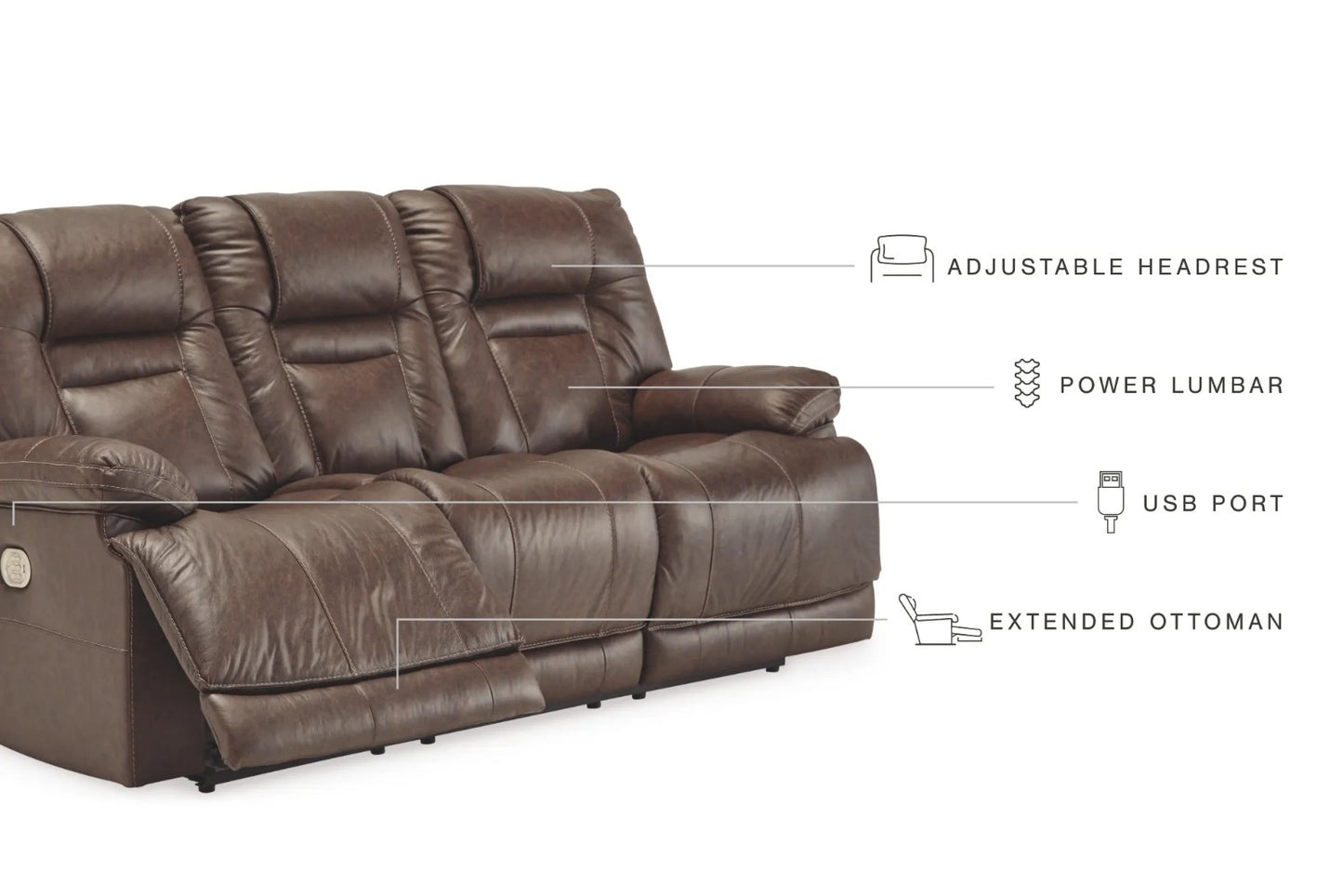 U5460215+18 - 3+2 SEATER RECLINER(ELECTRIC) - BSK