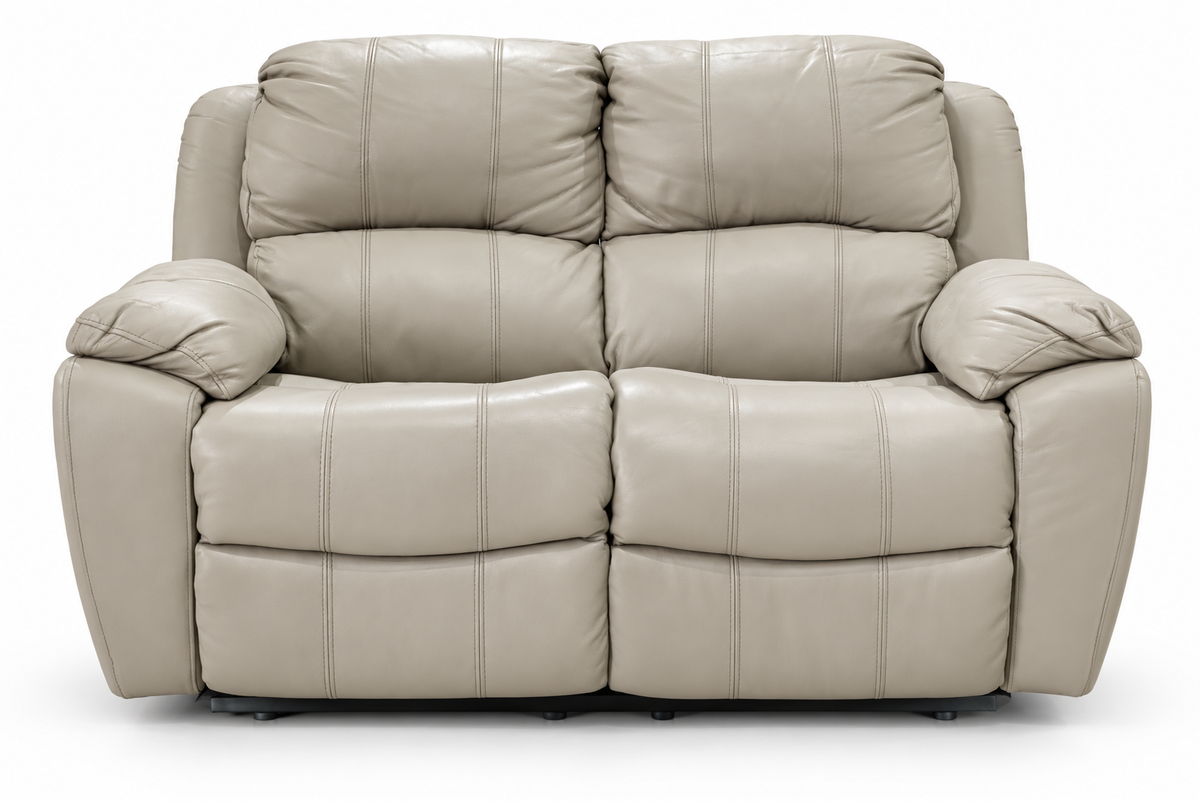 1238-M5652(1) - 2 SEATER RECLINER(MANUAL) - BLR WH