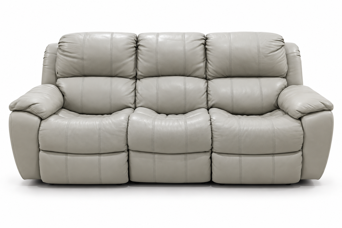 1238-M5652 - 3 SEATER RECLINER(MANUAL) - BLR WH