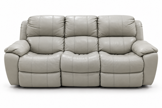 1238-M5652 - 3 SEATER RECLINER(MANUAL) - BLR WH