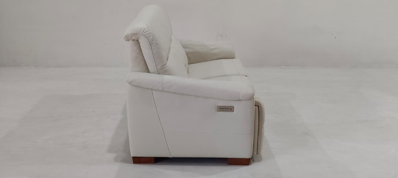 C063-N46-20(3) - 2 SEATER RECLINER(ELECTRIC) - BLR WH