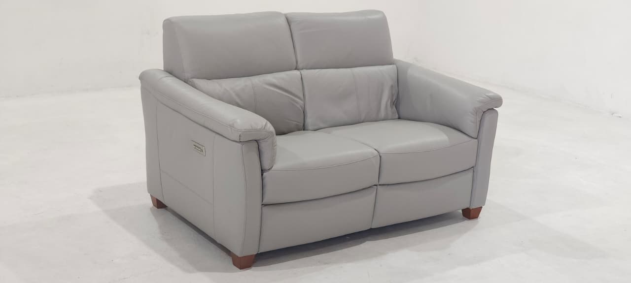 C068-N93-A0BK(3) - 2 SEATER RECLINER(ELECTRIC) - BLR WH