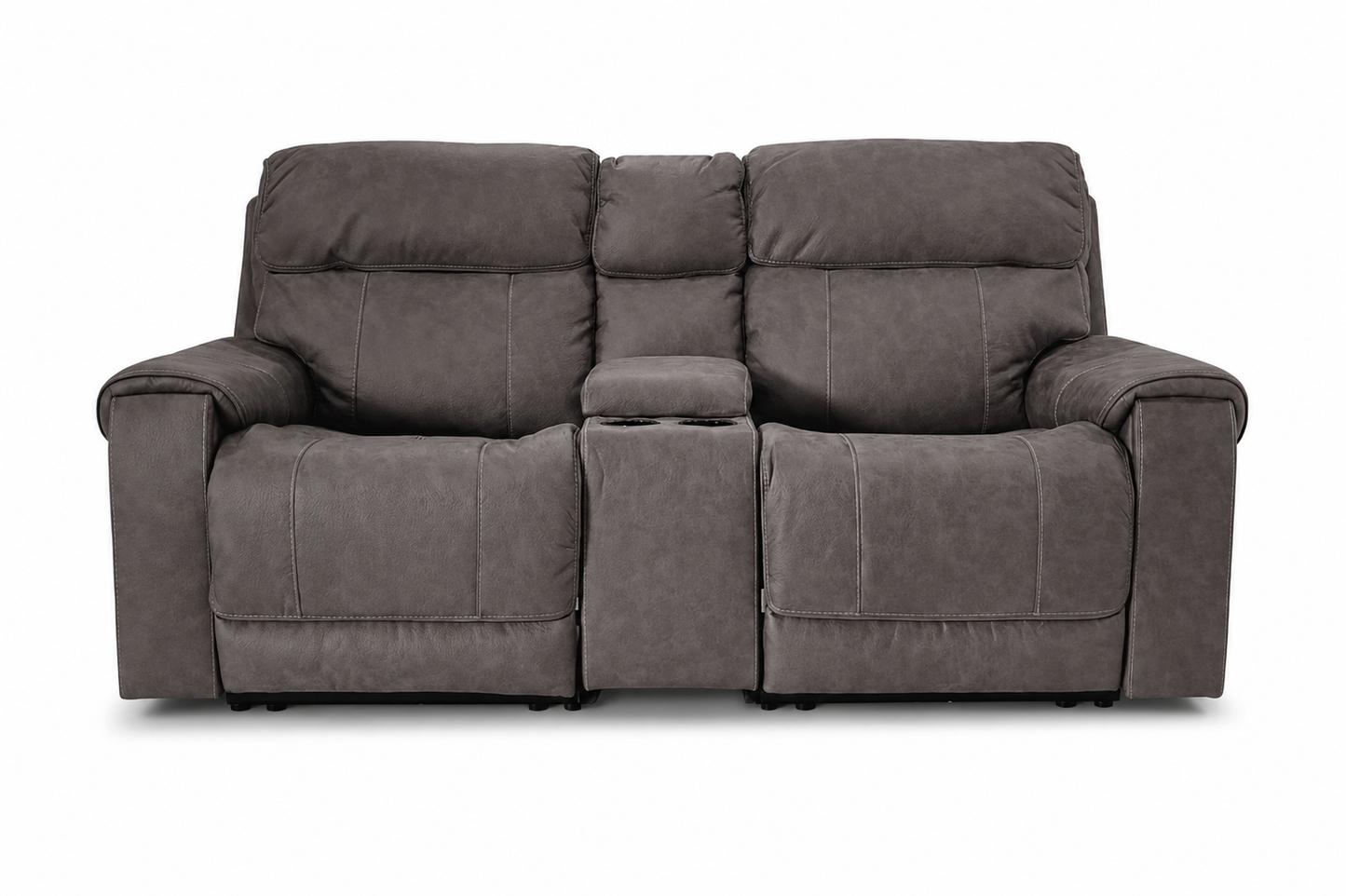2350158+57+62 - 2 SEATER+CONSOLE RECLINER(ELECTRIC) - BLR WH