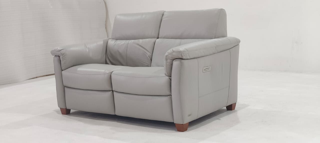 C068-N93-A0BK(3) - 2 SEATER RECLINER(ELECTRIC) - BLR WH