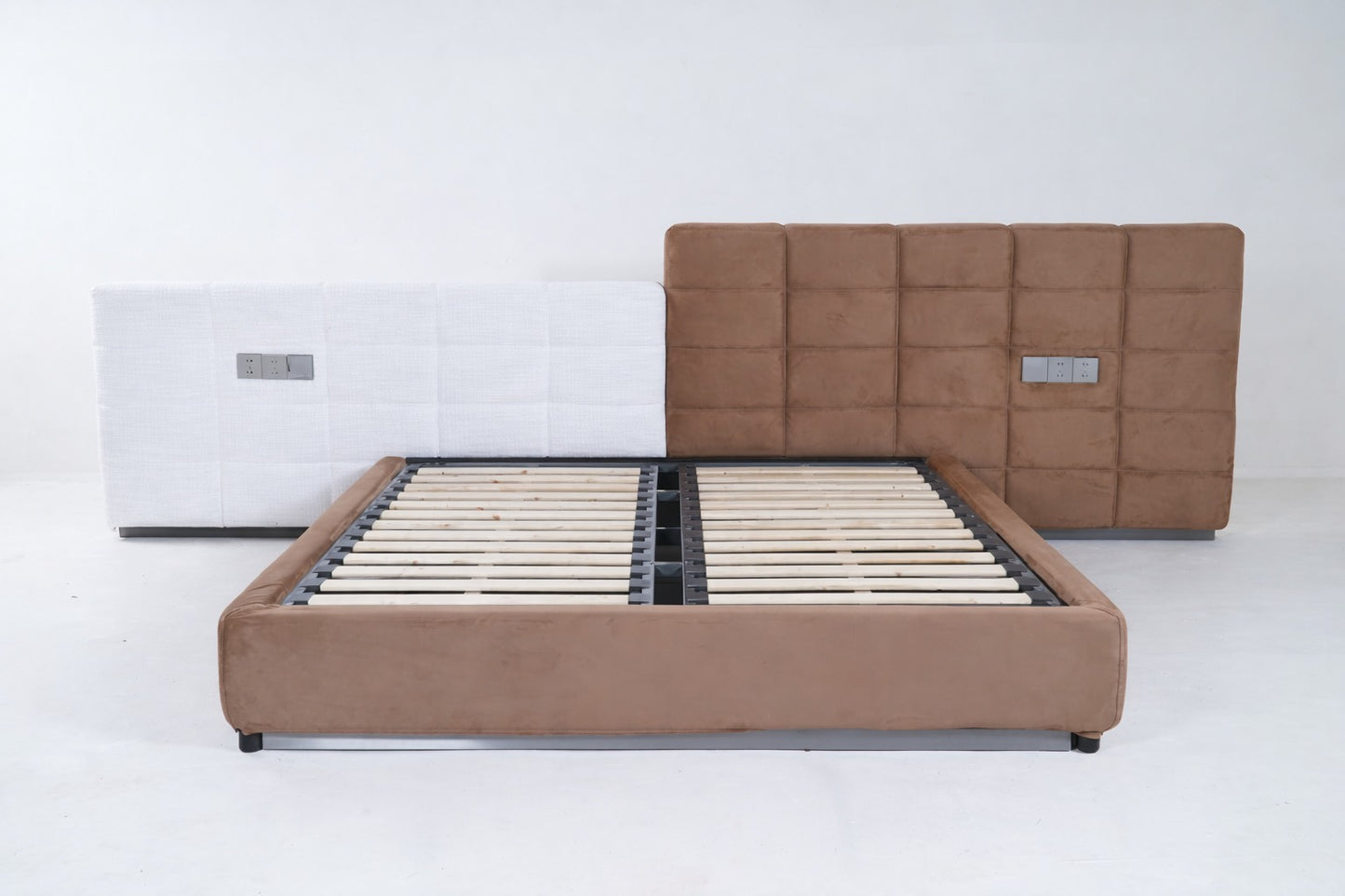 A2047(4) - KING STORAGE BED - BLR WH