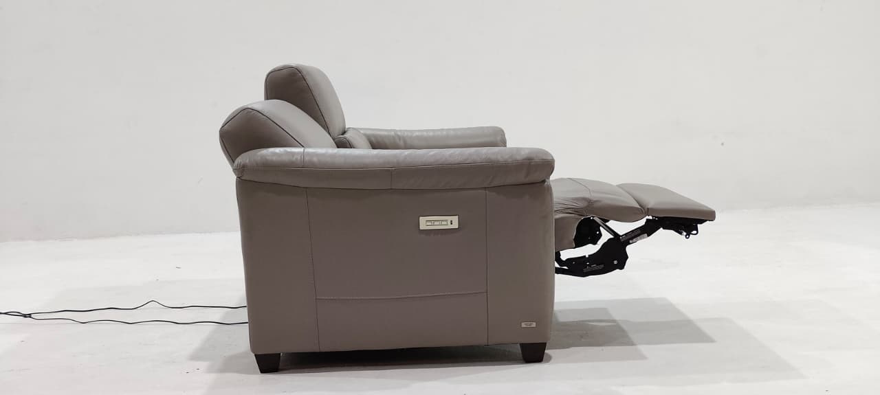 C068-N50+N52-A0BK(3) - 2 SEATER RECLINER(ELECTRIC) - BLR WH