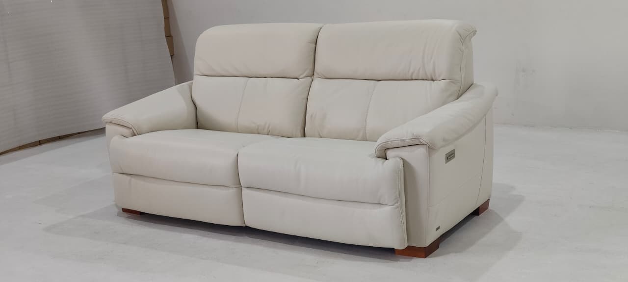 C063-N46-20(3) - 2 SEATER RECLINER(ELECTRIC) - BLR WH