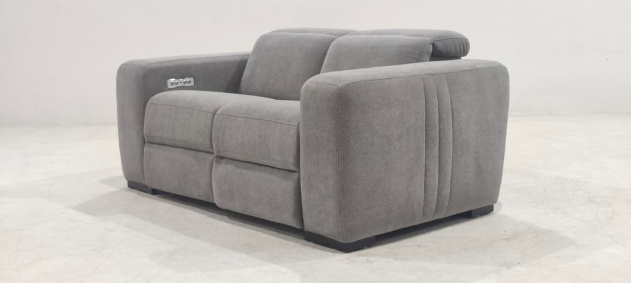 KM.213HM - 2 SEATER RECLINER(ELECTRIC) - BLR WH