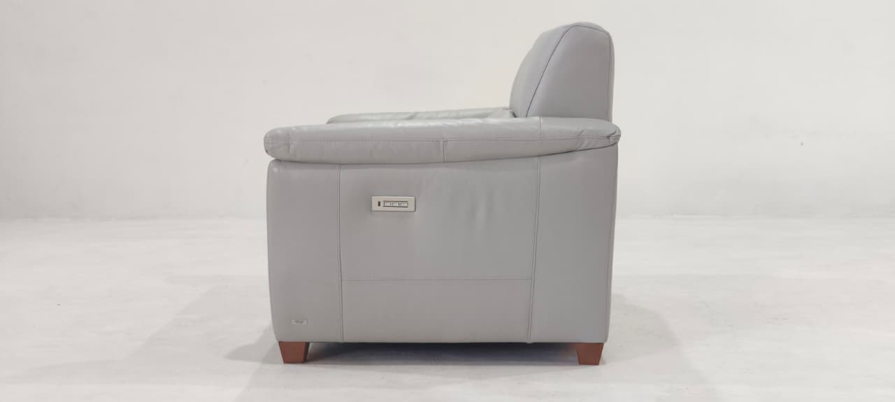 C068-N93-A0BK(3) - 2 SEATER RECLINER(ELECTRIC) - BLR WH