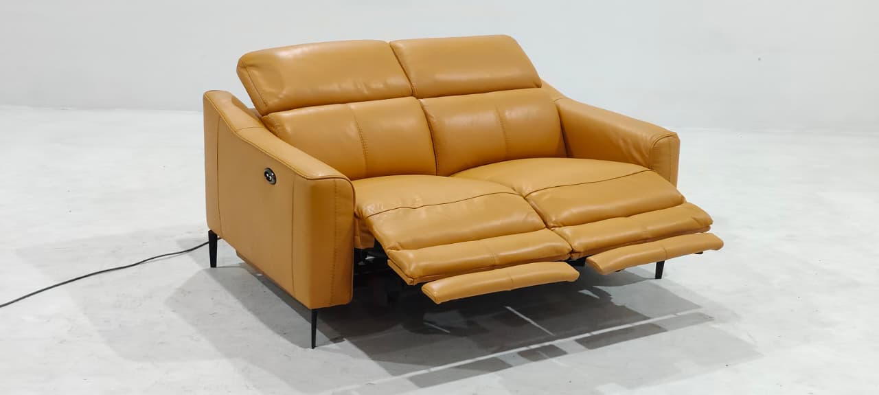 KM.5012(2) - 2 SEATER RECLINER(ELECTRIC) - BLR WH