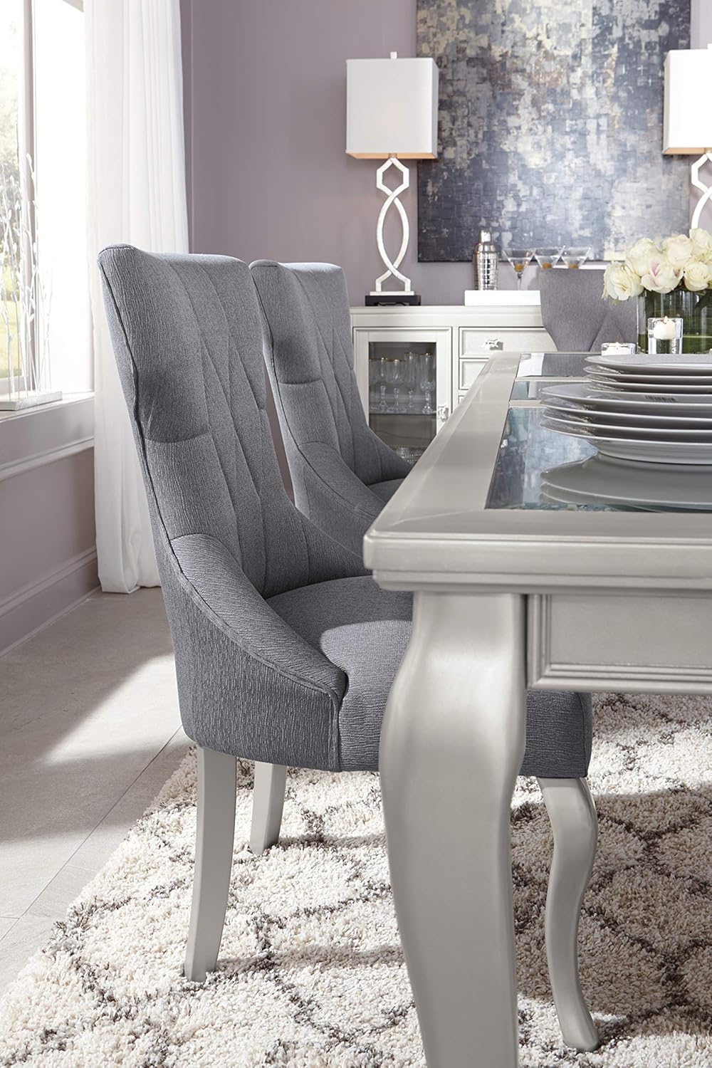 D650-35(1) - DINING TABLE - BLR WH