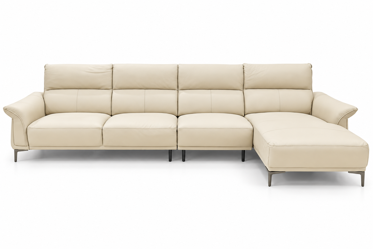8202 - 3.5 SEATER+CHAISE - BLR WH