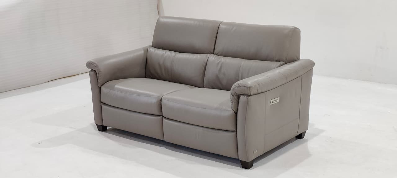 C068-N50+N52-A0BK(3) - 2 SEATER RECLINER(ELECTRIC) - BLR WH
