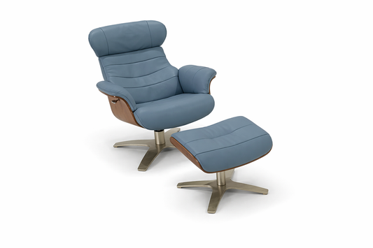 A928(4) - CHAIR+OTTOMAN - BLR WH