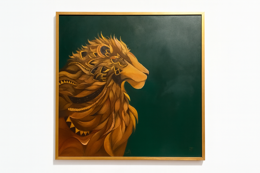 ACRYLIC GOLDEN LION(1) - WALL ART - STJ (S60076 - 24-05-2026 - Venkatesh Ramaiah - STJ)