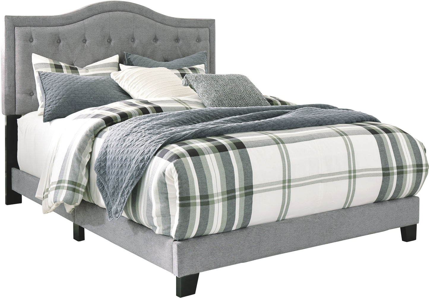 B090-382(2) - CAL KING BED - BLR WH