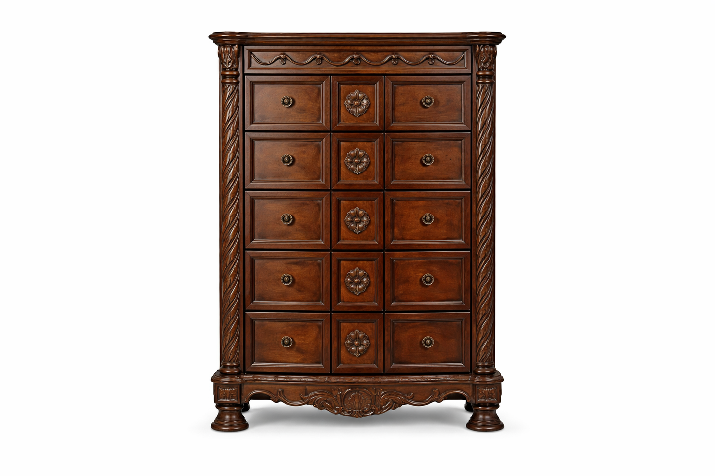 B553-46(3) - CHEST OF DRAWERS - BLR WH
