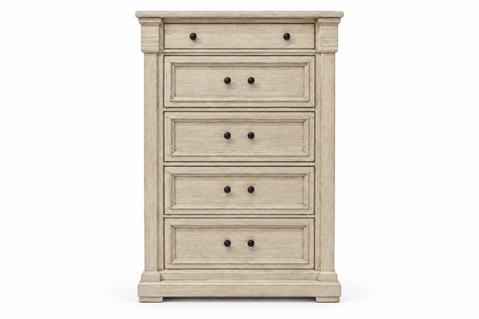 B647-46 - CHEST OF DRAWER - BLR WH