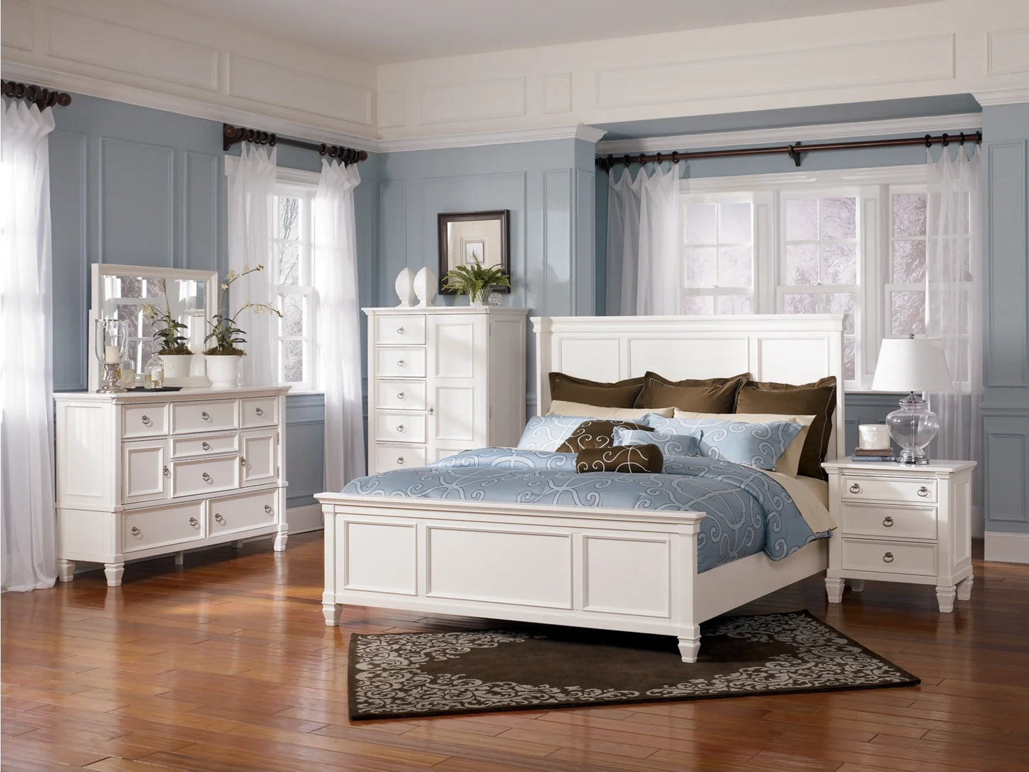 B672-48(6) - CHEST OF DRAWER - BLR WH