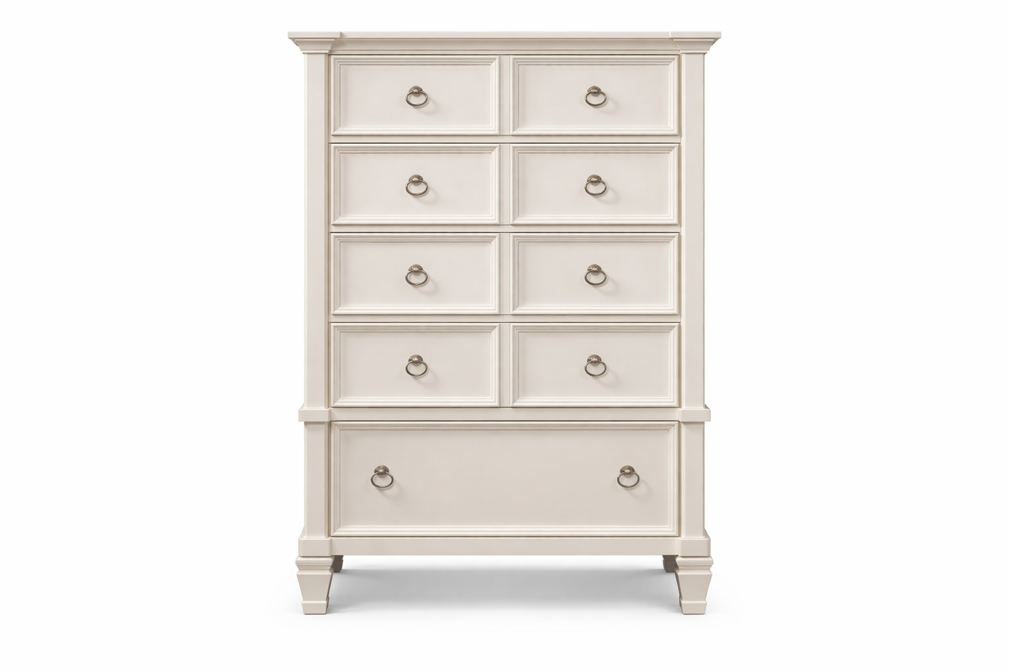 B672-46(7) - CHEST OF DRAWER - BLR WH