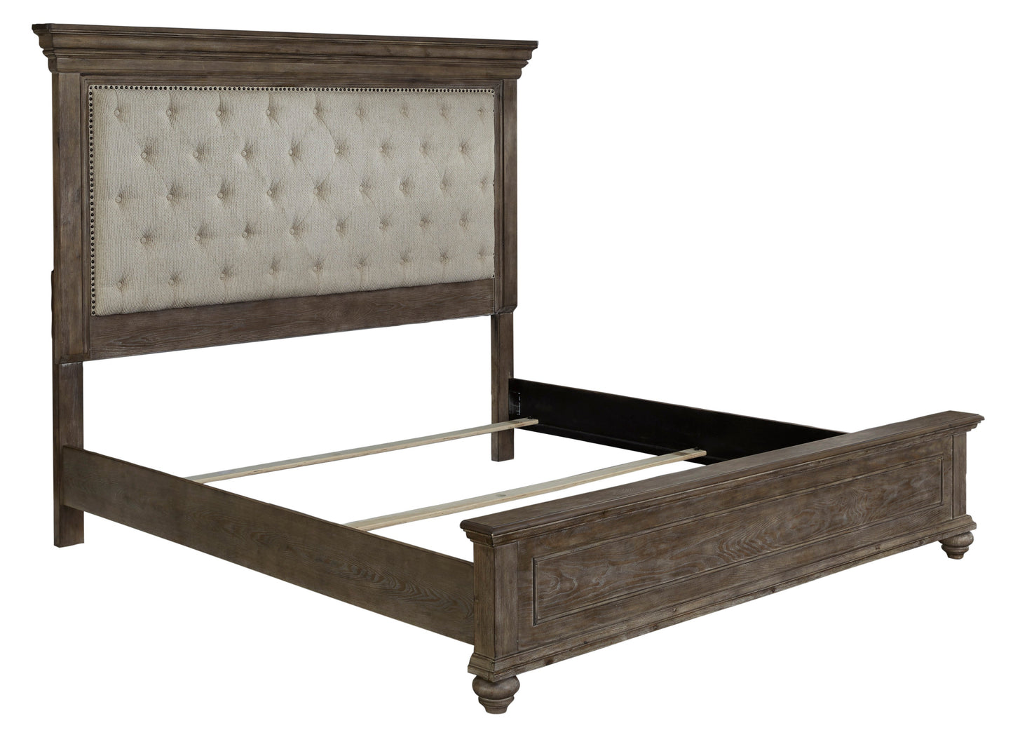 B776-54S/157/97W1 - QUEEN PANEL BED - BLR WH