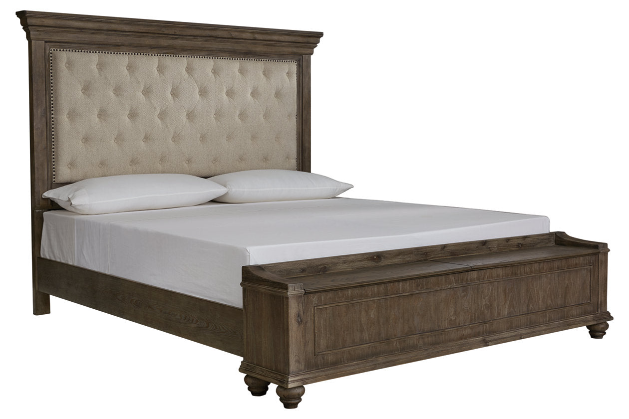 B776-54S/157/97W1 - QUEEN PANEL BED - BLR WH