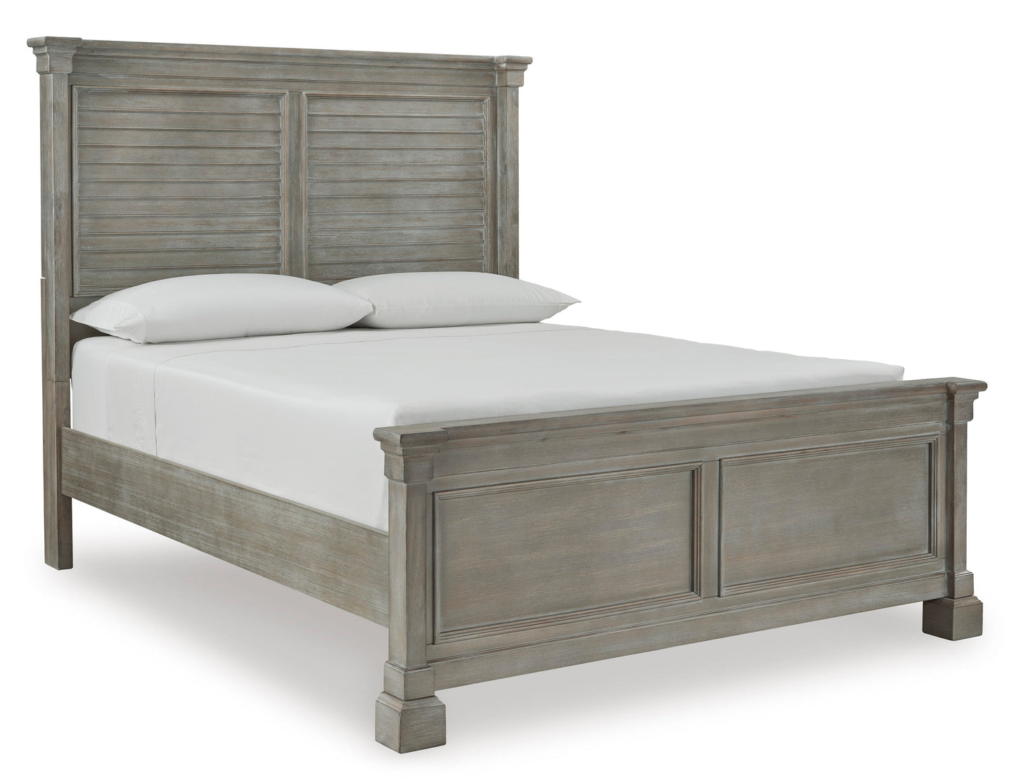 B799-54/57/96W1(1) - QUEEN PANEL BED - BLR WH