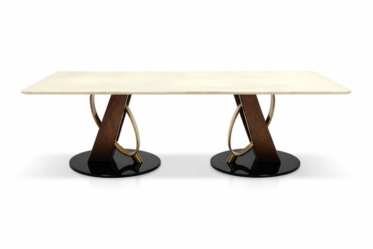 BBH+CT300A(3) - DINNING TABLE(BIG SIZE) - BLR WH