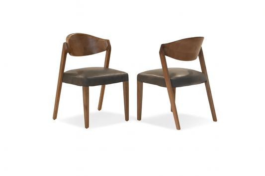 C035(2) - DINING CHAIR - BLR WH