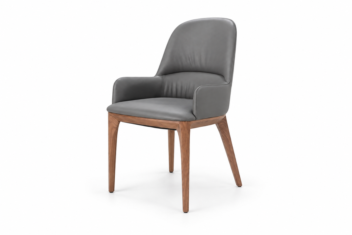 C064(2) - DINING CHAIR - BLR WH