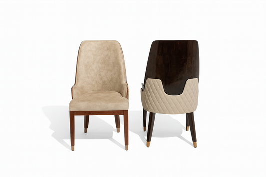 CAIRO(6) - DINING CHAIR - BLR WH