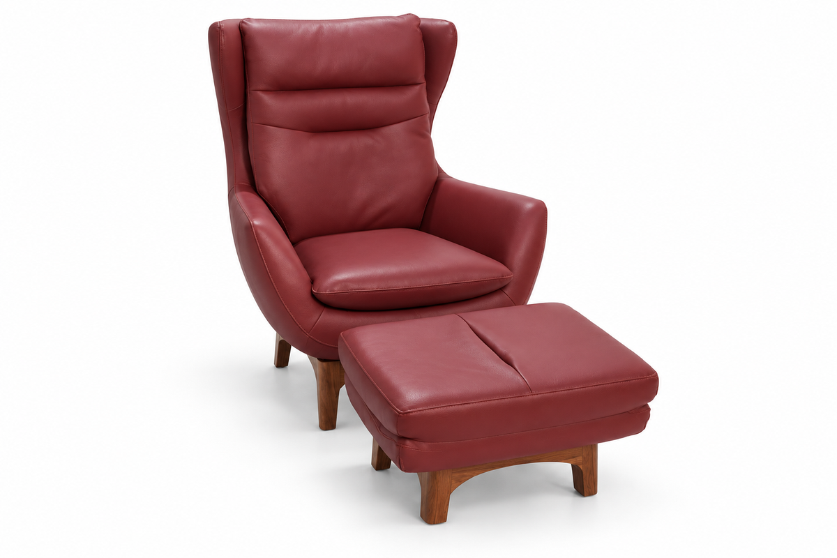 CH-6226(1) - CHAIR+OTTOMAN - HYD WH