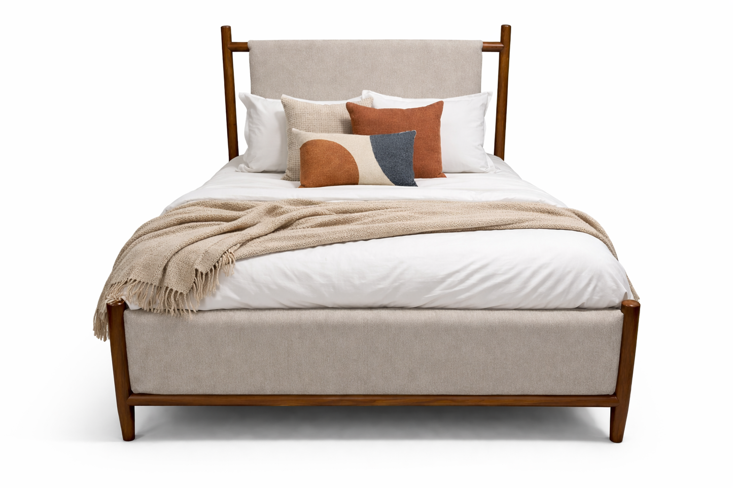 B615-81W1+97W1(2) - QUEEN PANEL BED - NAR