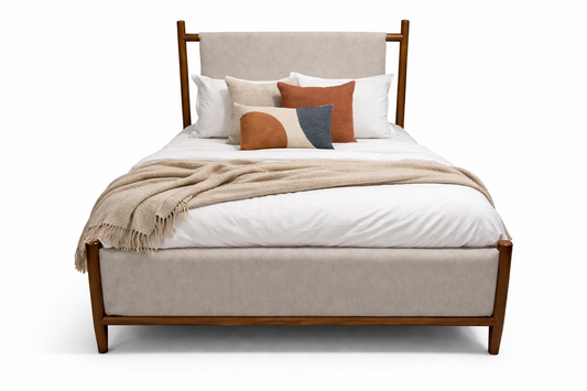 B615-81W1+97W1(2) - QUEEN PANEL BED - NAR