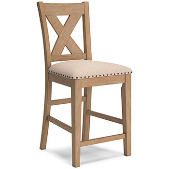 D393-124(13) - BAR STOOL - BLR WH