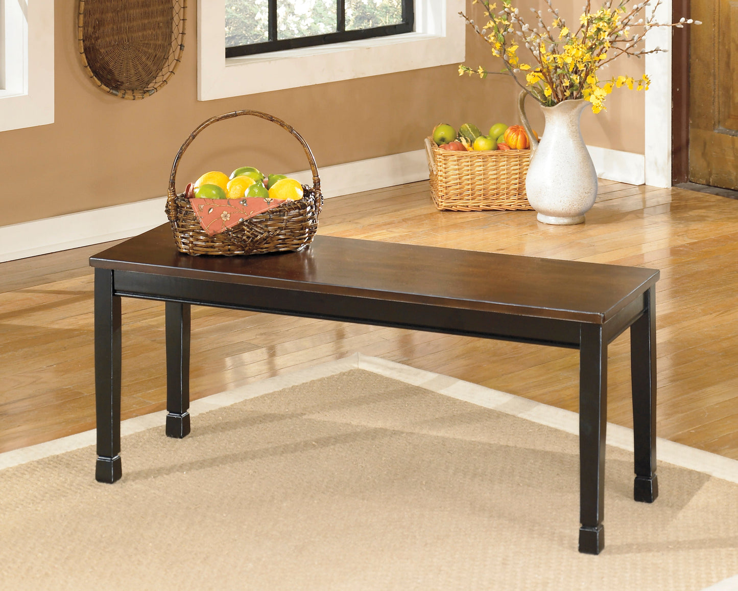 D580-00 - DINING BENCH - BLR WH