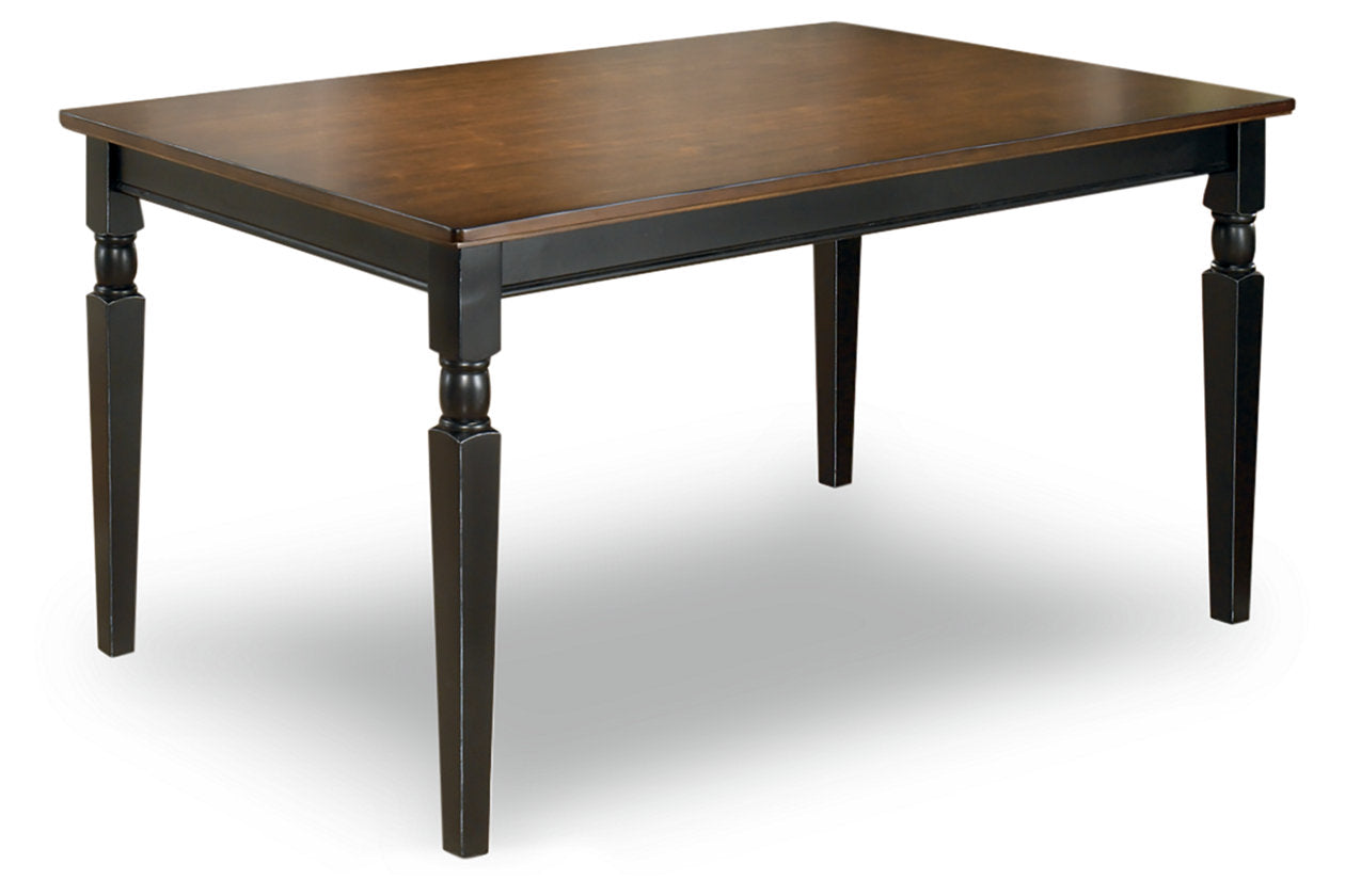 D580-25 - DINING TABLE - BLR WH